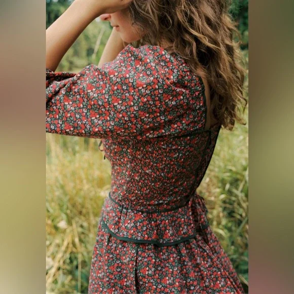 Christy Dawn The Narcissa Dress in Evergreen Apple Harvest - Picture 11 of 15